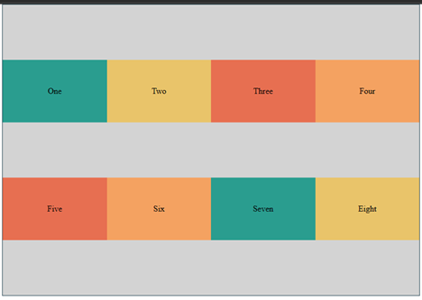 Flex-warp Align-content space-evenly